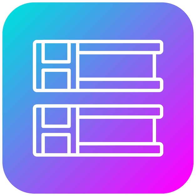 El icono del vector de haz H se puede utilizar para el conjunto de iconos de metalurgia