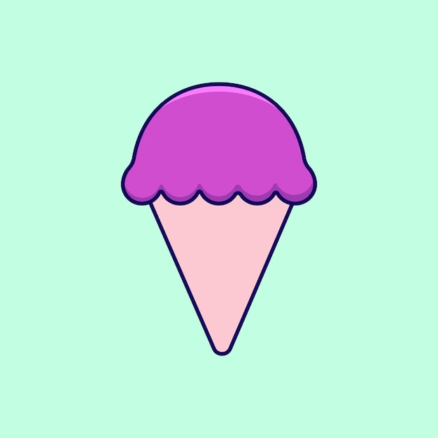 Icono de vector de helado