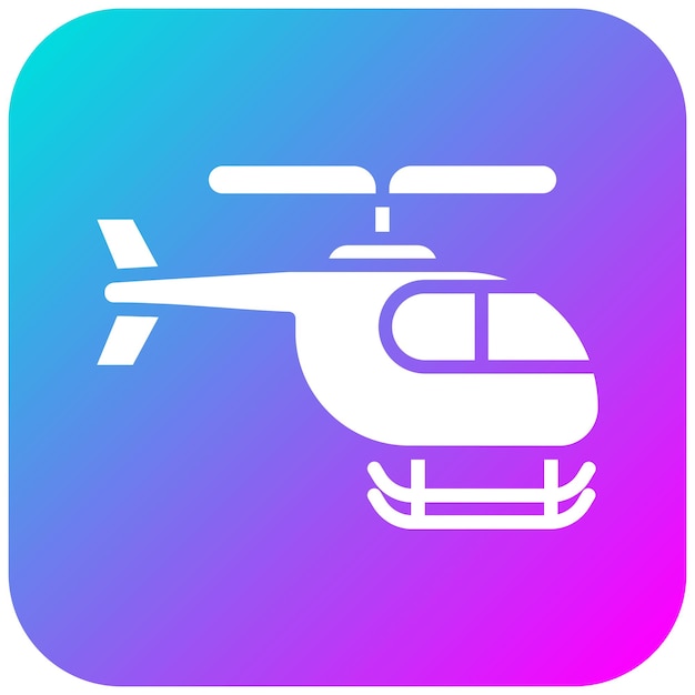 El icono del vector del helicóptero se puede utilizar para el conjunto de iconos de medicina