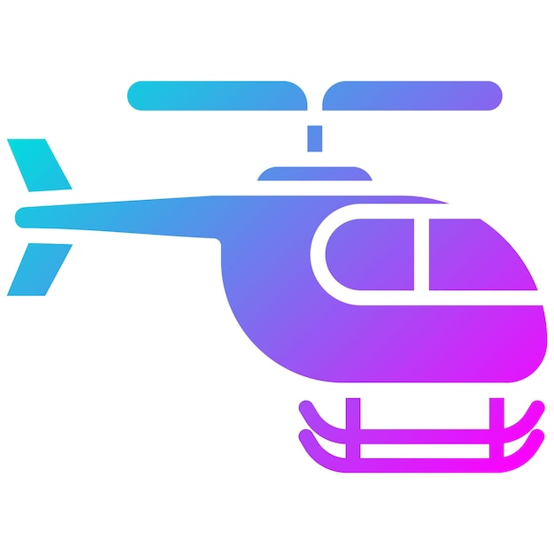 El icono del vector del helicóptero se puede utilizar para el conjunto de iconos de medicina
