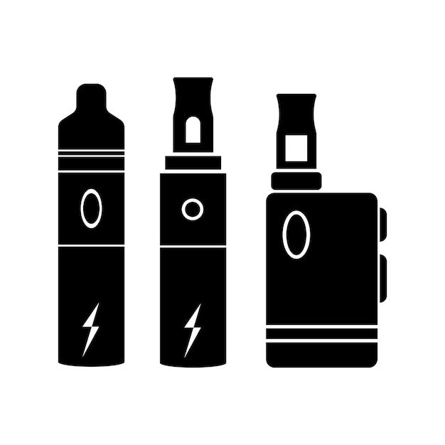 Icono de vector de herramienta de fumar vape