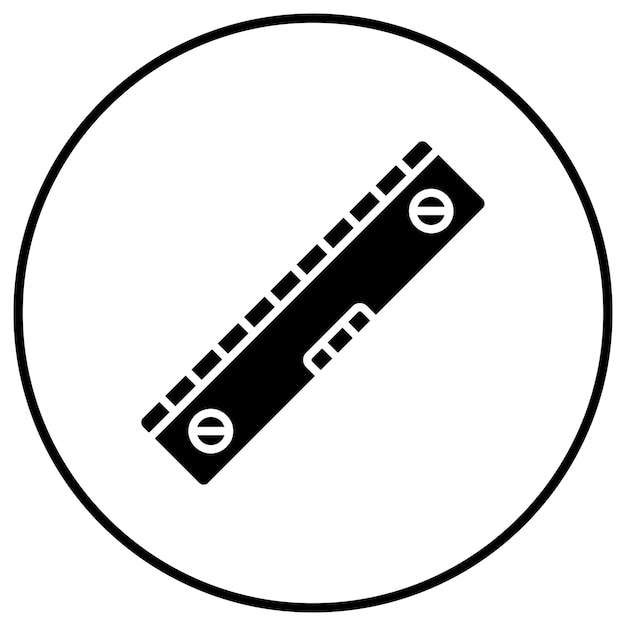 El icono del vector de herramientas de nivel se puede utilizar para el conjunto de iconos de herramientas de construcción