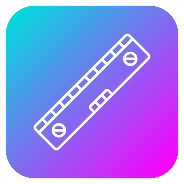 El icono del vector de herramientas de nivel se puede utilizar para el conjunto de iconos de herramientas de construcción