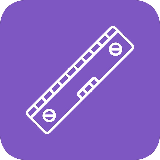 El icono del vector de herramientas de nivel se puede utilizar para el conjunto de iconos de herramientas de construcción
