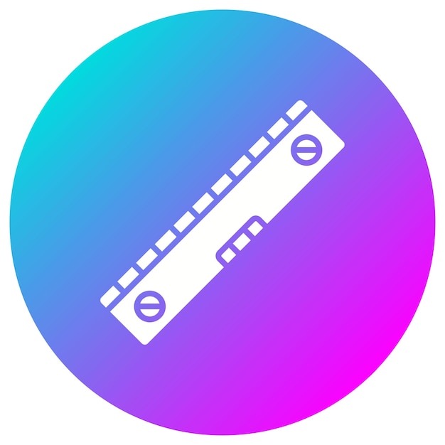El icono del vector de herramientas de nivel se puede utilizar para el conjunto de iconos de herramientas de construcción
