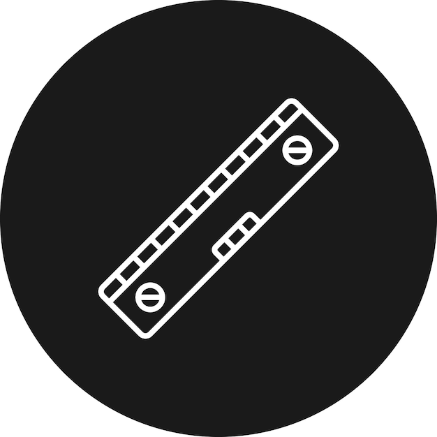 El icono del vector de herramientas de nivel se puede utilizar para el conjunto de iconos de herramientas de construcción
