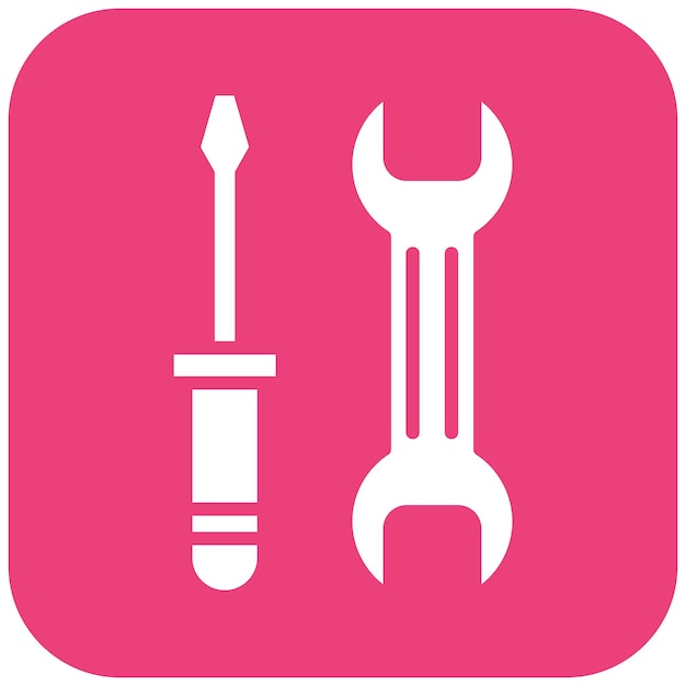 El icono del vector de herramientas se puede utilizar para el conjunto de iconos de fabricación
