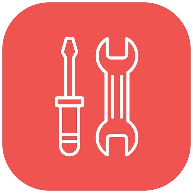 El icono del vector de herramientas se puede utilizar para el conjunto de iconos de fabricación