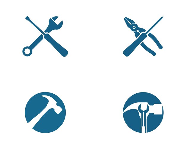 Icono del vector de herramientas de servicio