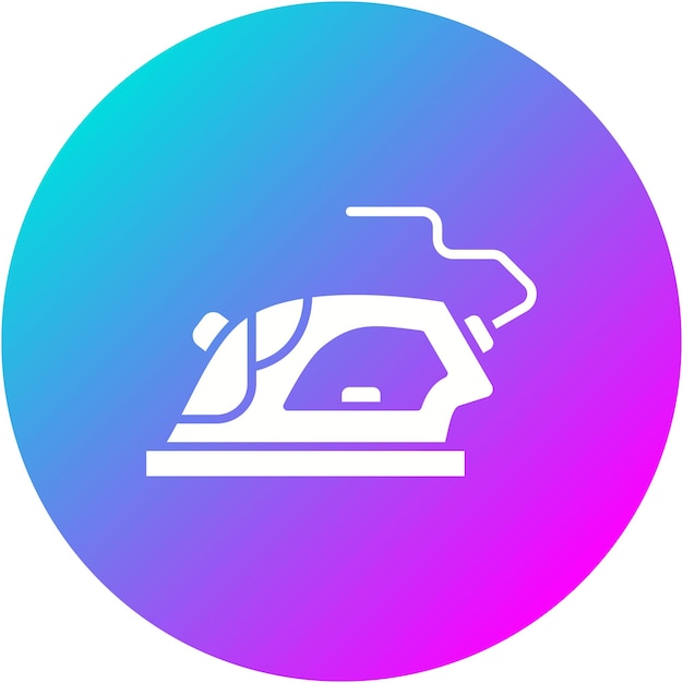 El icono del vector de hierro se puede usar para el conjunto de iconos de artículos para el hogar