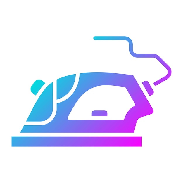 El icono del vector de hierro se puede usar para el conjunto de iconos de artículos para el hogar