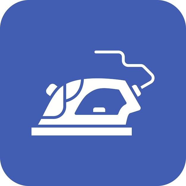 El icono del vector de hierro se puede usar para el conjunto de iconos de artículos para el hogar