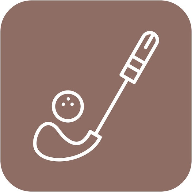 El icono del vector de hierro se puede usar para el conjunto de iconos de Golf