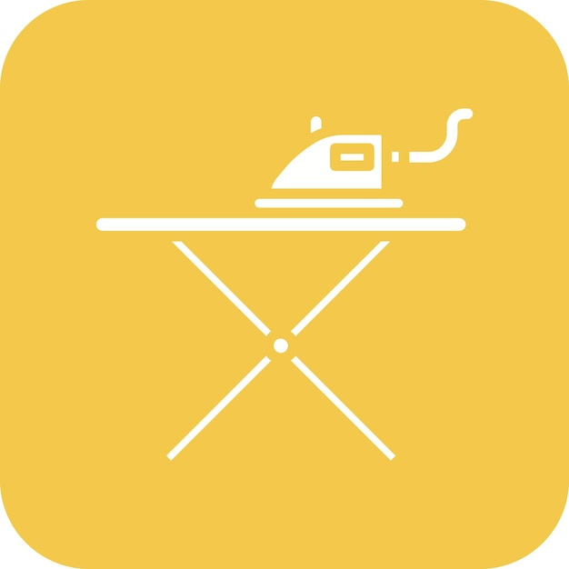 El icono del vector de hierro se puede usar para el conjunto de iconos de limpieza de la casa