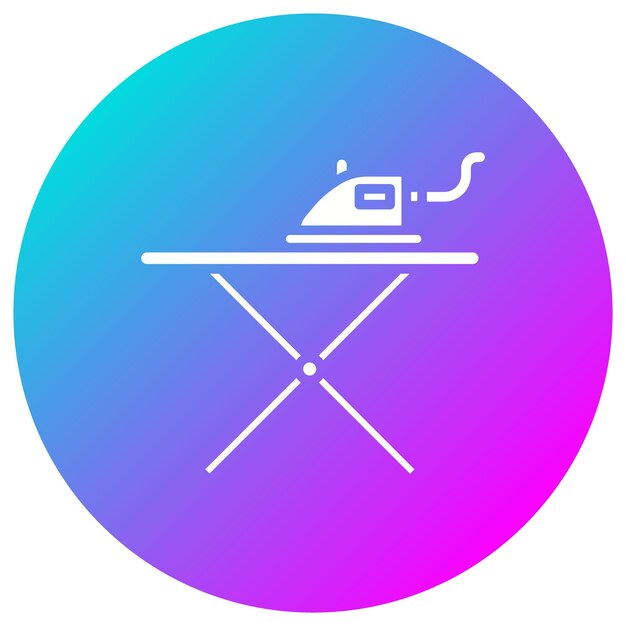 El icono del vector de hierro se puede usar para el conjunto de iconos de limpieza de la casa
