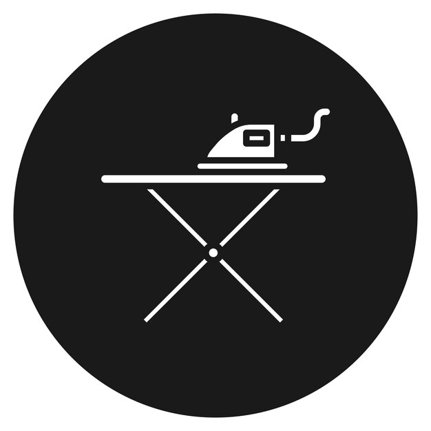 El icono del vector de hierro se puede usar para el conjunto de iconos de limpieza de la casa