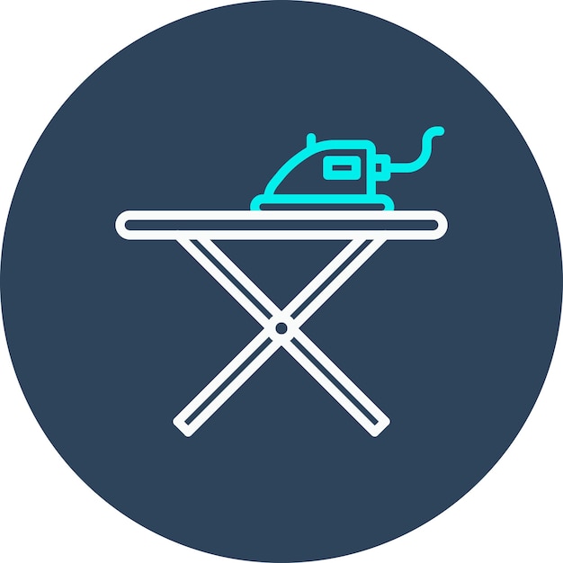 El icono del vector de hierro se puede usar para el conjunto de iconos de limpieza de la casa