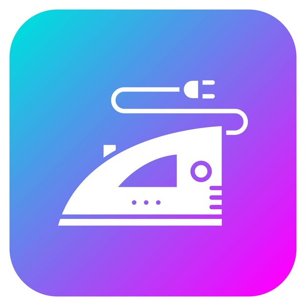 El icono del vector de hierro se puede utilizar para el conjunto de iconos de costura
