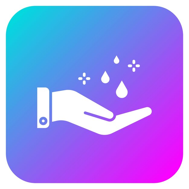 El icono del vector de higiene se puede utilizar para el conjunto de iconos médicos