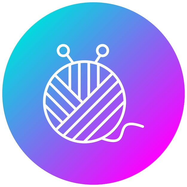 El icono del vector de hilo se puede utilizar para el conjunto de iconos de características de la tela