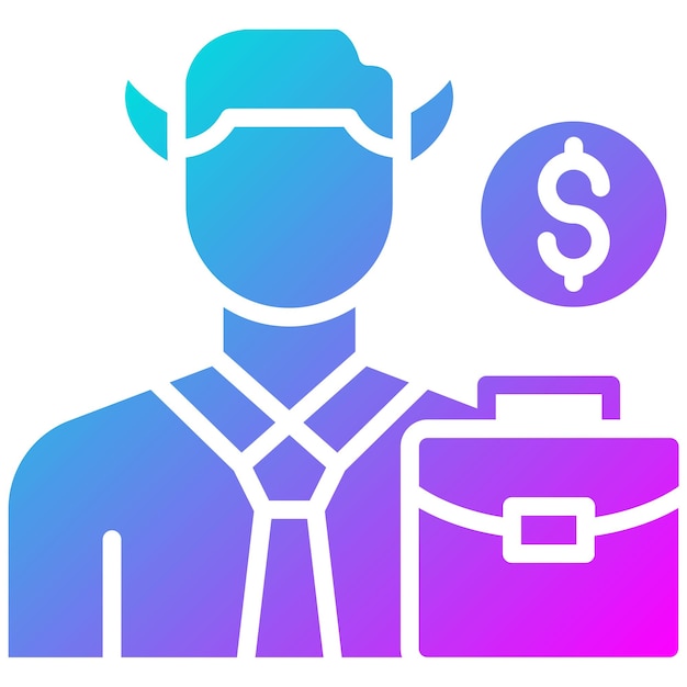 El icono del vector de hombre de negocios corrupto se puede usar para el conjunto de iconos de corrupción