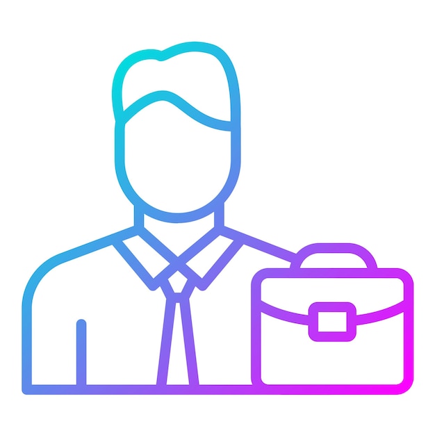El icono del vector de hombre de negocios se puede usar para el conjunto de iconos de diversidad