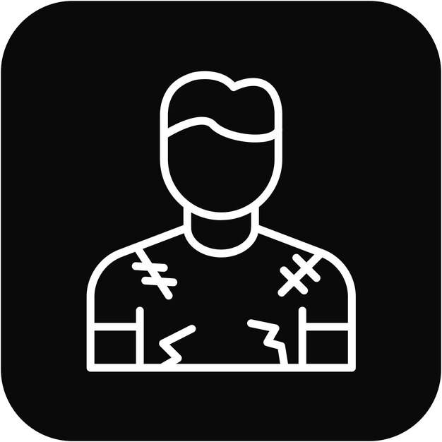 El icono del vector hombre se puede usar para el conjunto de iconos de sin techo