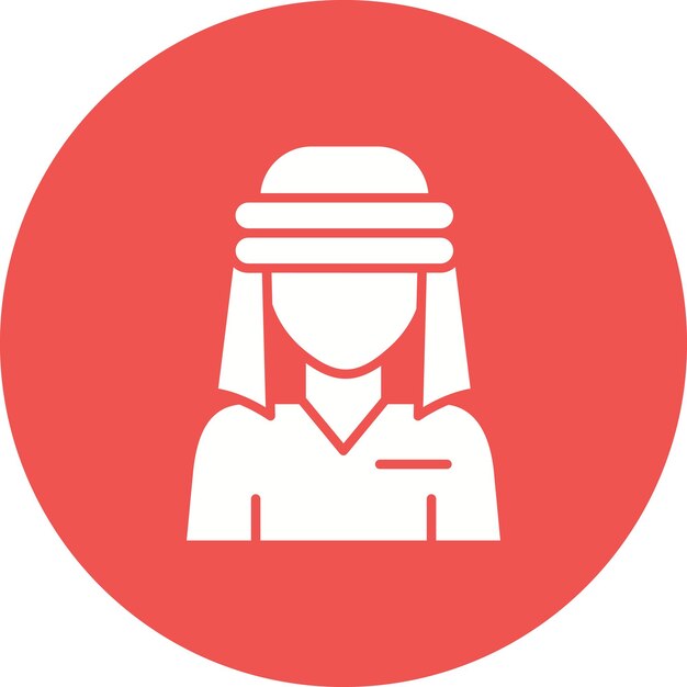 El icono del vector del hombre se puede usar para el iconset de Dubai