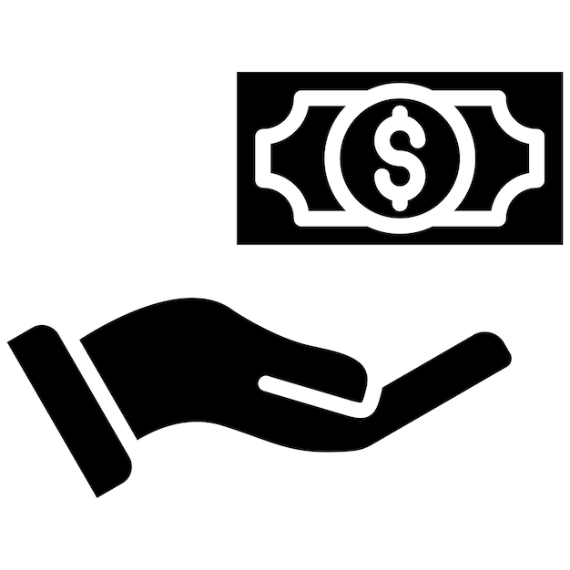 El icono del vector de huella de mano corrupto se puede usar para el conjunto de iconos de corrupción