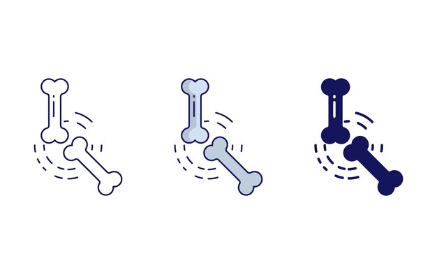 Icono de vector de hueso