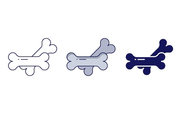 Icono de vector de hueso