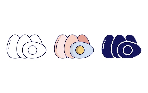 Icono de vector de huevos