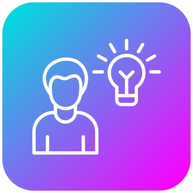 El icono del vector de ideas de negocios se puede utilizar para el conjunto de iconos de marketing en línea