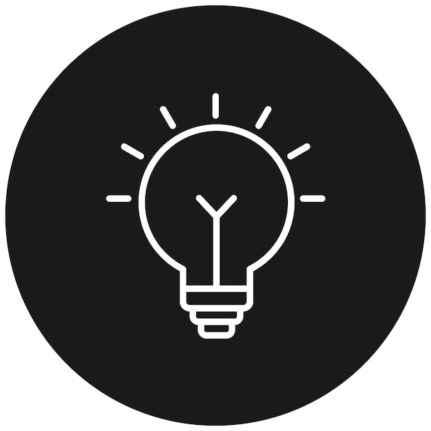 El icono del vector de ideas se puede usar para el conjunto de iconos de producción de video