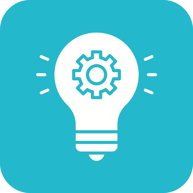 El icono del vector de ideas se puede utilizar para el conjunto de iconos de aprendizaje