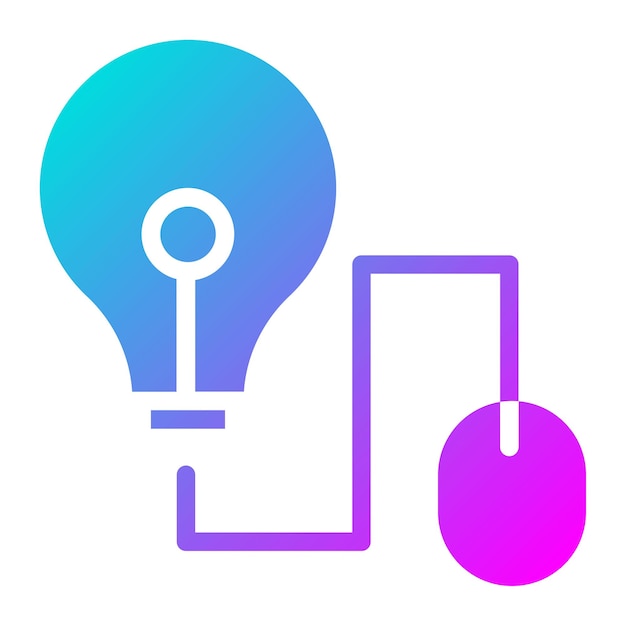 El icono del vector de ideas del ratón se puede usar para el conjunto de iconos de Back to School
