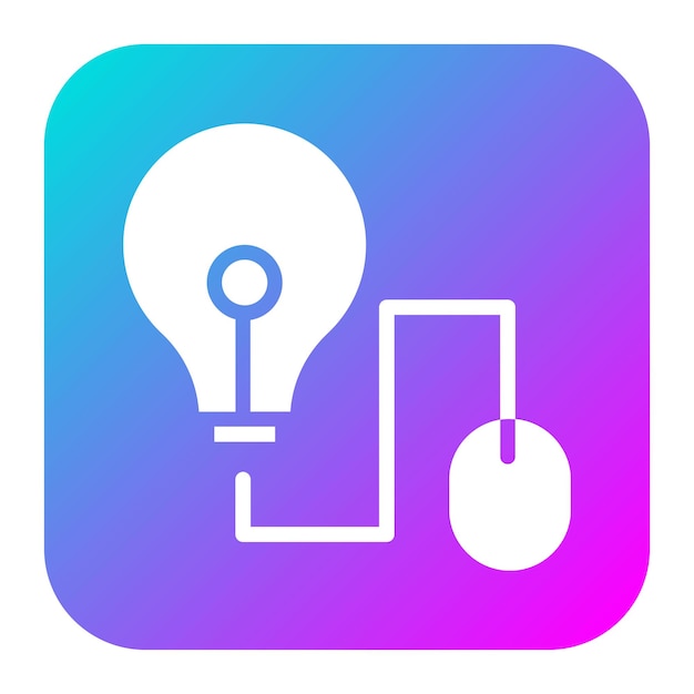 El icono del vector de ideas del ratón se puede usar para el conjunto de iconos de Back to School