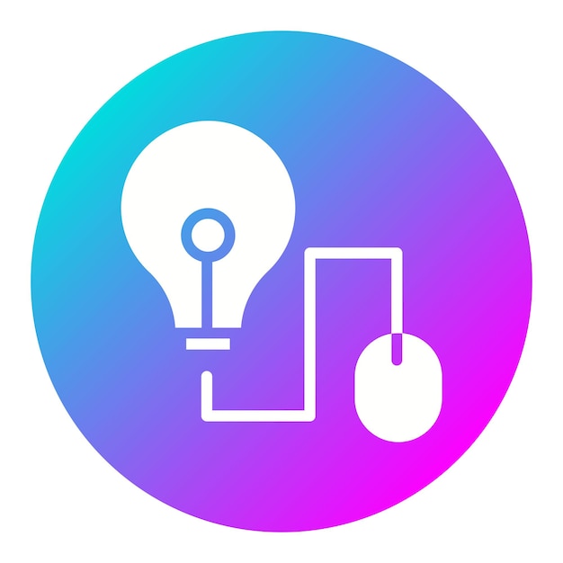 El icono del vector de ideas del ratón se puede usar para el conjunto de iconos de Back to School