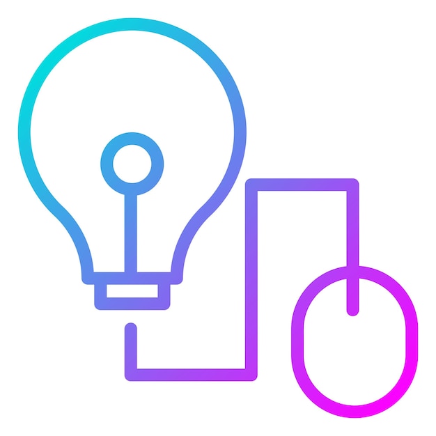 El icono del vector de ideas del ratón se puede usar para el conjunto de iconos de Back to School