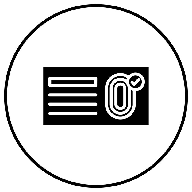 El icono del vector de identificación se puede utilizar para el conjunto de iconos de Crimen y Ley
