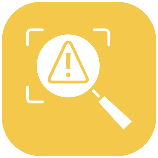 El icono del vector de identificación de riesgos puede utilizarse para el conjunto de iconos de gestión de riesgos