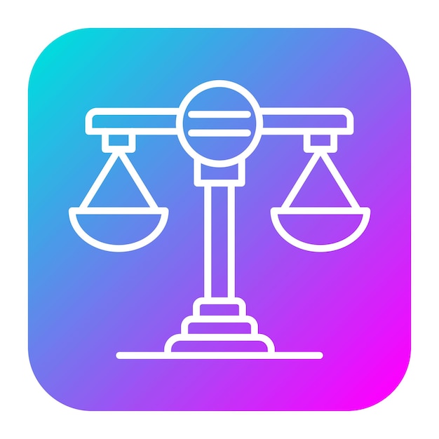 El icono del vector de igualdad se puede utilizar para el conjunto de iconos de Derechos Humanos