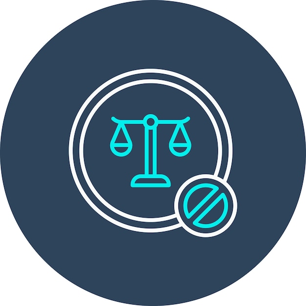 El icono del vector ilegal se puede usar para el conjunto de iconos de inmigración
