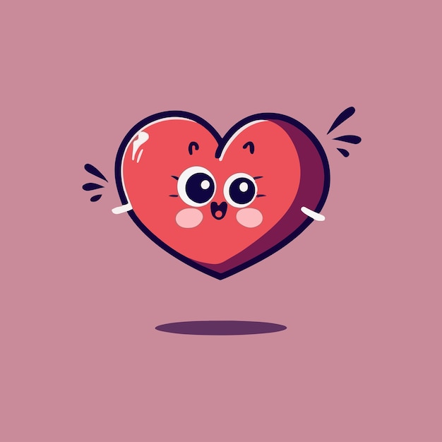 Icono de Vector de ilustración de corazón