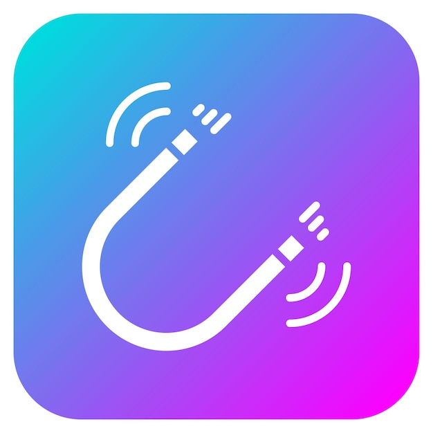El icono del vector de imanes se puede utilizar para el conjunto de iconos de educación