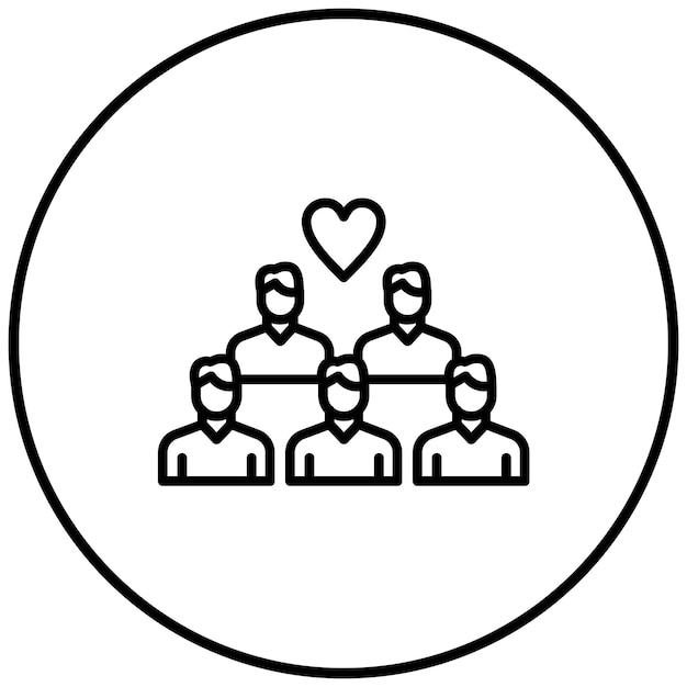 El icono del vector de impacto colectivo se puede utilizar para el conjunto de iconos de trabajo en equipo