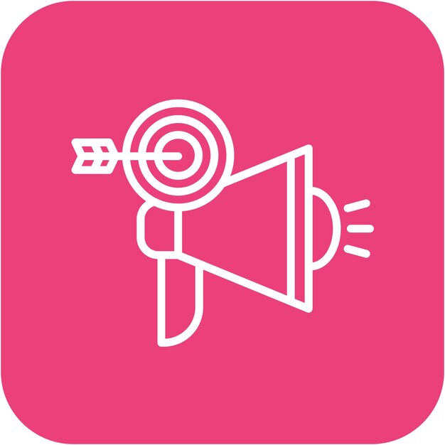 El icono del vector de impacto publicitario se puede utilizar para el conjunto de iconos de la encuesta