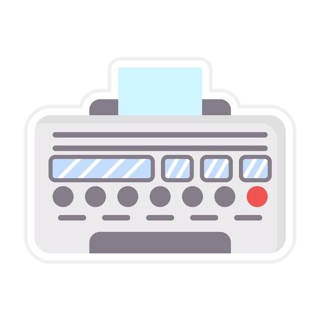 El icono del vector de la impresora se puede utilizar para el conjunto de iconos de dispositivos electrónicos