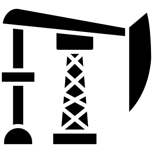 El icono del vector de la industria del petróleo se puede utilizar para el conjunto de iconos de fabricación