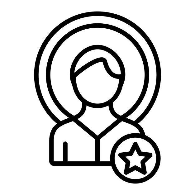 Icono del vector de la influencia